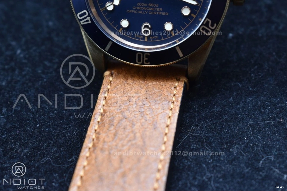 Strap) V3 XF on (Free Edition Leather Bronze Heritage Nato Bay 1:1 A2824 Best Black Aged Brown Strap Blue 0122